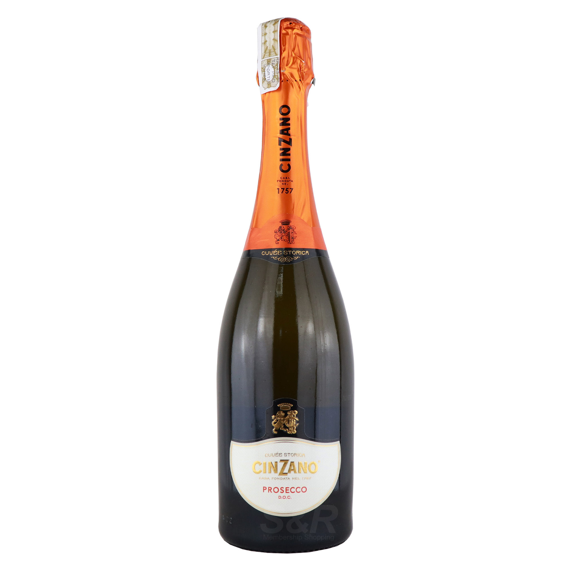 Cinzano Prosecco Cuvee Storica Sparkling Wine 750mL Cinzano Prosecco Cuvee Storica Sparkling Wine 750mL